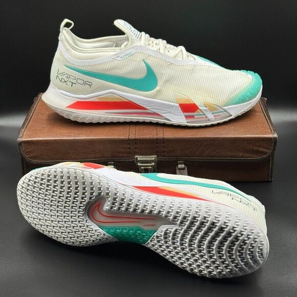 Nike Court React Vapor NXT 'White Washed Teal Red' - Picture 9 of 9